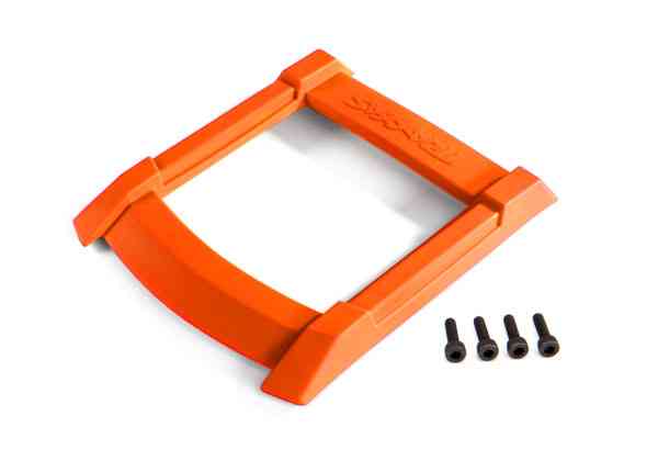 Traxxas Skid plate, roof (body) (orange)/ 3x12mm CS (4)