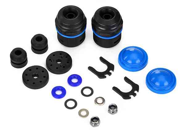 Traxxas Rebuild kit, GTX shocks (lower cartridge, assembled, pistons, piston nuts, bladders) (renews 2 shocks)