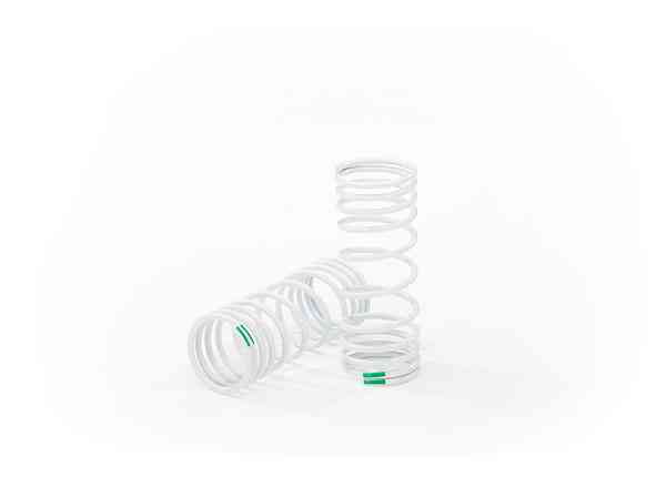 Traxxas Springs, front (progressive, -10% rate, green) (2)