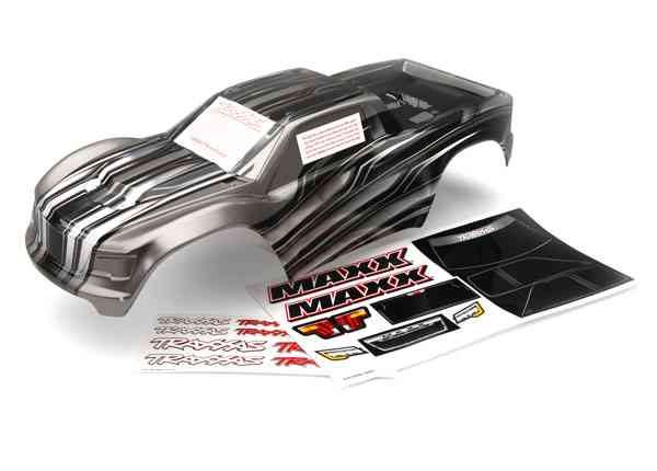 Traxxas Body, Maxx, ProGraphix (graphics are printed, requires paint & final color application)/ decal sheet