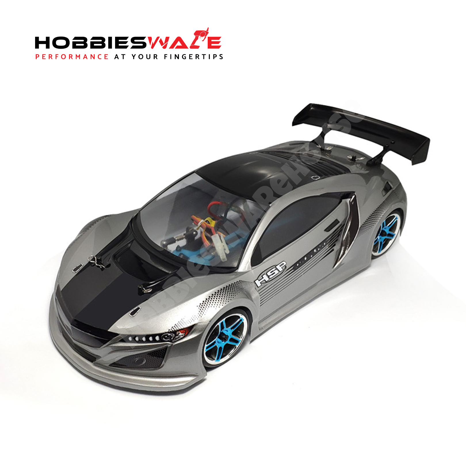 HSP 1/10th Scale Brushed Electric Powered On Road Touring Car with 2.4G Transmitter 