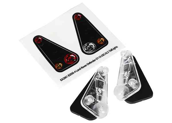 Traxxas Tail light housing (2)/ lens (2)/ decals (left & right) (fits #8011 body)